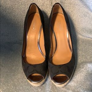 Coach wedge sandals